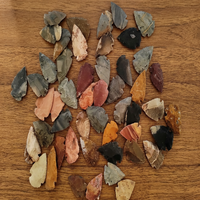 Pointes de flèches en agate indienne de 1 à 1,5 pouce, sculptées et taillées à la main, objets décoratifs, articles de collection pour la chasse