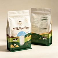Sachet Doypack thermoscellable pour poudre de lait, protéines, café, thé, 100g, 500g, 1kg, 5kg