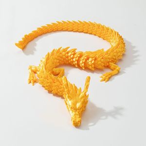 2 Piezas de Dragón Chino Impreso en 3D de 12 Pulgadas, Juguete Antiestrés de Plástico para Adultos, Decoración para el Hogar y la Oficina, Animales y Dinosaurios en 3D - Product Image 5
