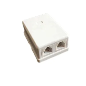 China Wholesale High quality 1 port RJ11 6P4C telephone terminal socket junction box