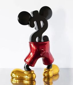 Sculpture en résine grandeur nature PoP Arts, sculpture populaire en résine Dollar Mickey pour la décoration intérieure, la maison, le bureau, la boutique - Product Image 4