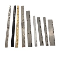 Charnière de piano continue en acier inoxydable 304, trous fraisé pré-percés, charnière pleine longueur pour porte de placard ou couvercle, robuste, 1M 2M