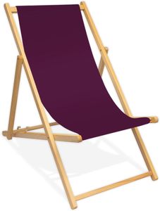 Hot Tumbona Sling clásico plegable de madera imagen completa impresa silla de madera de playa
