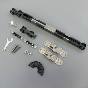Ensemble de poulies d'amortissement bidirectionnelles Rail de guidage de porte coulissante silencieuse pour roue de Suspension de rail de fenêtre Ferme-<span class=keywords><strong>portes</strong></span> à haute efficacité - Product Image 4
