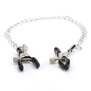 Adjustable Pressure Body Clamps with Chain Necklace Non‑Piercing Faux Body Jewelry Adjustable Body Clips for Party <b>Cosplay</b> - Product Image 2