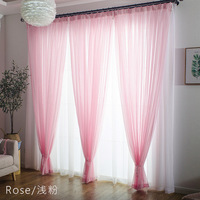 Rideau de gaze stores doux Rideaux de rêve Rideaux de balcon en tissu de mousseline