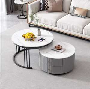 โต๊ะ<span class=keywords><strong>กาแฟ</strong></span>จานหินขนาดทันสมัยแบบเรียบง่ายสำหรับใช้ในครัวเรือนขนาดเล็กแก้วและชาสำหรับห้องนั่งเล่น - Product Image 4