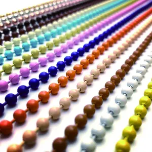 Customized Color Ball Chain Manufacturer Roller Blind Ball Chain Metal Ball Chain