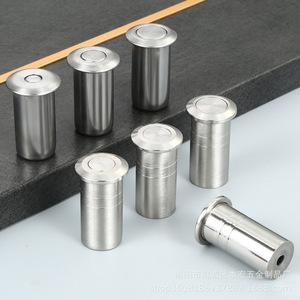 304 Stainless Steel Floor <b>Dust</b> Collector Cover <b>Brushed</b> Finish Concealed Bolt Hole Type A Pin Minimalist Design - Product Image 2