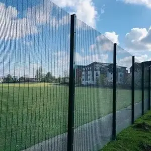 Enrejado de esgrima y puertas Alambre de acero de bajo carbono 358 Malla de alta seguridad Malla de alambre duradera Anti escalada 358 Valla de alta seguridad