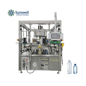 Machine d'étiquetage rotative à colle thermofusible OPP pour bouteilles d'eau rondes, prix usine, à vendre - Product Image 1