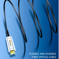 Kabel HDMI Optik Aktif Grosir 4K 18Gbps Kecepatan Tinggi 4K60Hz ARC Ultra HD dengan Casing Paduan Seng dan Serat TPE untuk TV