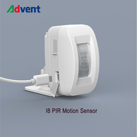 Sistem Alarm Keamanan Advent Tuya Smart Strobe Sensor Gerak PIR Bahan ABS Desain Portabel Volume Dapat Disesuaikan