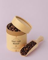 Boîte d'emballage cylindrique avec logo personnalisé pour café, thé, épices, tube en papier de luxe Récipient alimentaire en tube carton rond écologique
