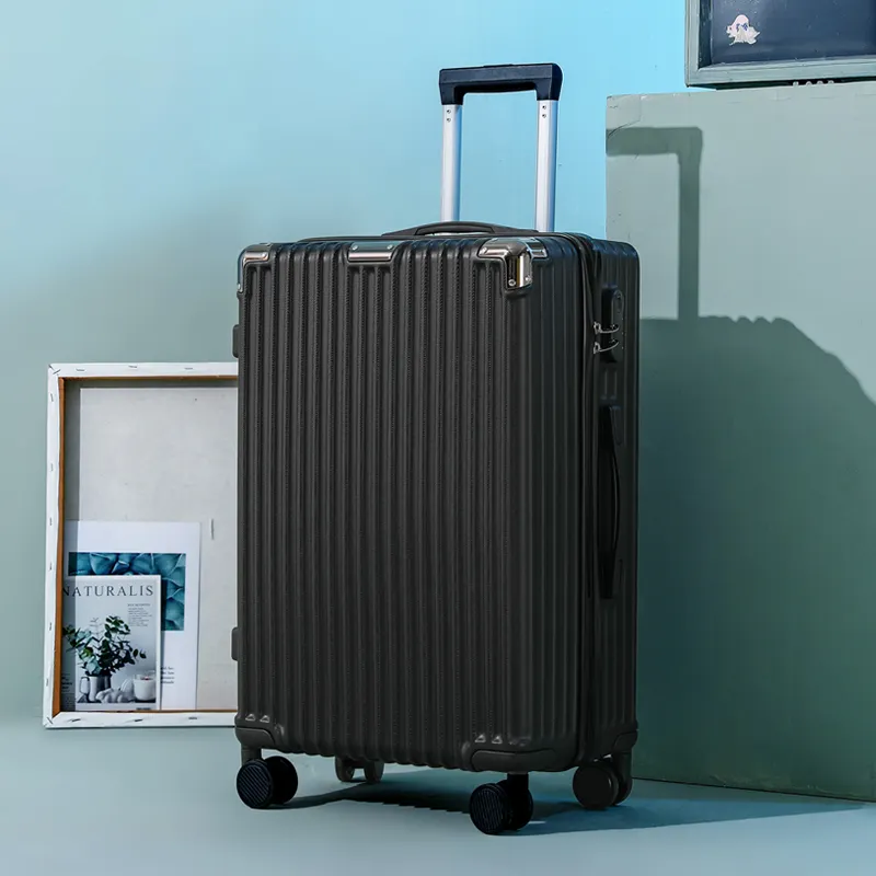 Valise Offre Spéciale design à la mode Bagages à roulettes ABS avec logo personnalisé Sacs à bagages rigides de grande capacité de voyage