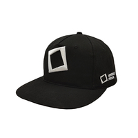 Livraison directe par l'usine OEM ODM Snapback brodé en noir et blanc Casquettes de sport avec logo personnalisé Casquette de baseball personnalisée pour homme