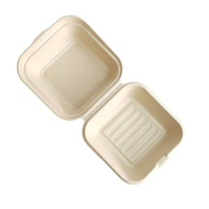 Caja Bento de bagazo con tapa compostable con tapa para llevar restaurante de grado alimenticio uso compostable servicio OEM - Product Image 6