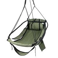 Haute qualité extérieur intérieur Durable barre en métal confortable oreiller repose-pieds ciel Air hamac chaise