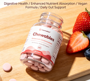 Gomitas Probióticas con Sabor Frutal Natural, Fórmula Vegana para la Salud Digestiva, Mejora la Absorción de Nutrientes, 60 Unidades - Product Image 1