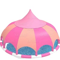 Piscine gonflable commerciale peut ombrager le soleil pour les clients piscine gonflable mignon pare-soleil piscine gonflable peut être personnalisé