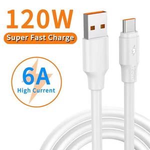 Nouveau câble USB Type C <span class=keywords><strong>de</strong></span> <span class=keywords><strong>charge</strong></span> rapide 120W 6A pour téléphone portable <span class=keywords><strong>SAMSUNG</strong></span> XIAOMI OPPO, câble <span class=keywords><strong>de</strong></span> <span class=keywords><strong>charge</strong></span> Type-c, cordon <span class=keywords><strong>de</strong></span> données USB - Product Image 2