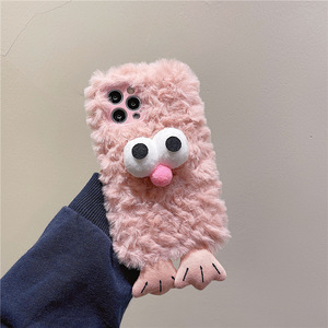 Funda de teléfono suave a prueba de golpes para mujer joven, carcasa de piel peluda para Iphone 11 12, nueva de invierno, 2022 - Product Image 2