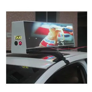 Yake Ultra Heldere Waterdichte 160*160Mm Taxi Top Teken Led Display Mini Vast Scherm Voor Reclame