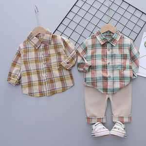 Vêtements pour enfants, ensemble de vêtements en coton d'Inde, ensembles 2 pièces avec robes pour enfants, designs de cols, vente en gros, usine chinoise - Product Image 2