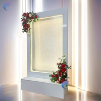 Fontaine d'intérieur moderne en acrylique de haute qualité avec cascade, télécommande sans fil pour décoration de mariage, prix direct usine