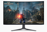 Moniteur de jeu incurvé QD-OLED 4K UHD 32 pouces AW3225QF 240 Hz avec DisplayPort 2.1, HDR, Dolby Vision, blanc, garantie 3 ans