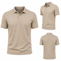 Polo pour homme en tissu piqué respirant, style décontracté chic, idéal pour le golf et les occasions professionnelles