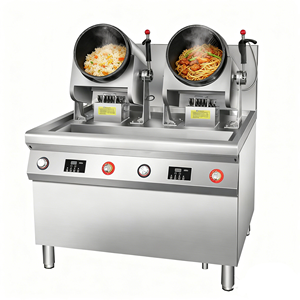 เครื่องทำอาหารอัตโนมัติแบบหมุน Semikron สำหรับผัดข้าวผัด ผัดอาหาร หม้อหุงข้าวแบบหมุน - Product Image 1