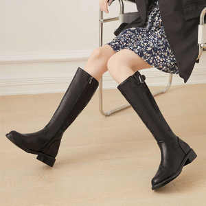 Nouvelles bottes à talons hauts tendance et élégantes de style occidental pour femmes avec fermeture éclair raffinée pour un usage quotidien - Product Image 5