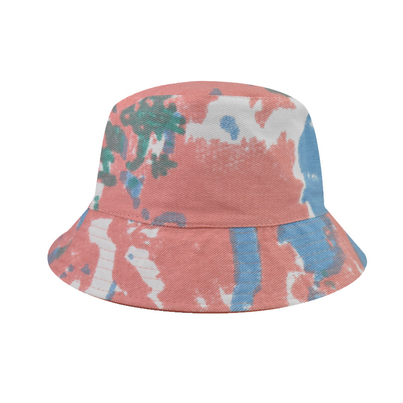 Tie-dyed pink Green