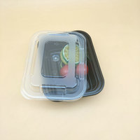 Wegwerp Pp-Voedselcontainer Voor Vers Fruit En Salade Met Transparant Deksel