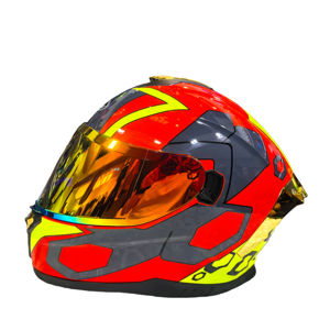 CL-Casco de Motocicleta de Cara Completa para Adulto, Visera Transparente, Acabado en Negro Mate, Aletas Reemplazables, Construcción ABS, Aprobado por el DOT, Nuevo, 2017 - Product Image 1