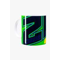 Mug à café en céramique réutilisable de haute qualité VR46 Riders Academy Franco Morbidelli 21, style sportif multicolore, utilisation à chaud/froid