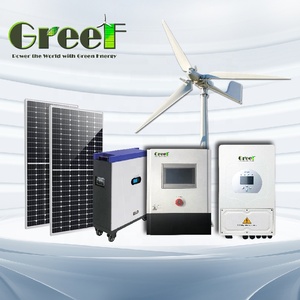Système hybride complet 10kW 50kW 100kW pour raccordement au réseau, éolien et solaire haute efficacité 6kW 8kW pour la maison - Product Image 2