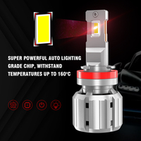 LANSEKO X20 CANBUS Ampoules de phares LED H7 H11 9005, 9006 H4 avec puce G-XP 130W 12000LM Double Tube de cuivre Phare de voiture de refroidissement