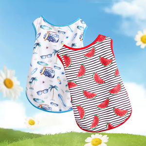 Chaleco sin mangas de acrílico tropical para mascotas - ¡Oferta especial! Estampado de frutas, informal, para perros grandes/pequeños y gatos, estilo playero - Product Image 3