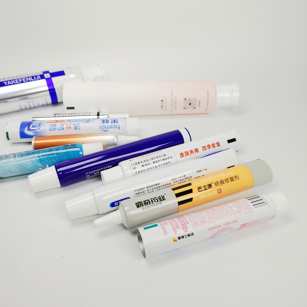 OEM ODM Empty Ointment Cream Aluminum Collapsible Tube 5g 10g 15g 20g 30g Burn Ointment Packaging Soft Tube