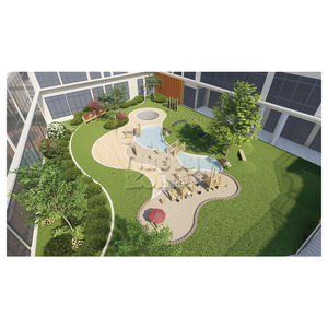 Ahşap Sandpit duyusal yürümeye başlayan Sandbox için su duvar kapalı oyun alanı anaokulu okul öncesi açık çocuk dostu oyuncaklar - Product Image 6