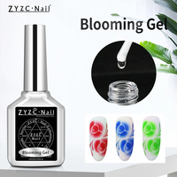 Gel de Nail Art ZYZC pour Effet Blooming, Gel UV Transparent Super Clair Facile à Appliquer, 15ml