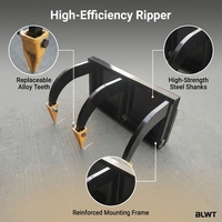 Ripper hydraulique à lame unique pour mini-chargeuse, attache rapide universelle, acier Q355B, pour roche et glace