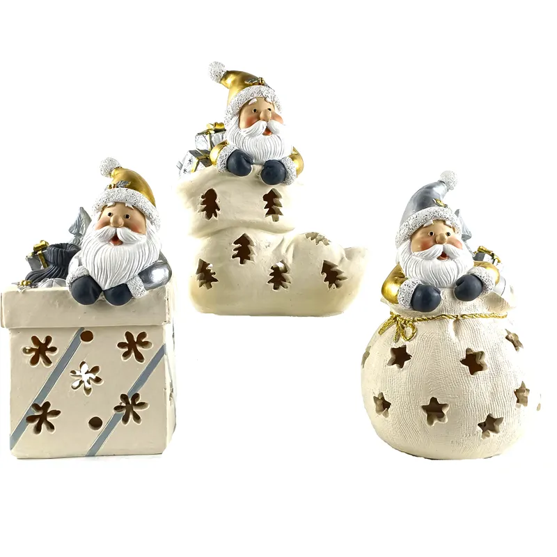 Индивидуальные рождественские фигурки рождественские гномы статуя сидя в молоке цветные носки подарочные коробки и шары