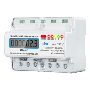 <span class=keywords><strong>Compteur</strong></span> d'énergie intelligent de type rail de guidage 7P <span class=keywords><strong>Compteur</strong></span> <span class=keywords><strong>électrique</strong></span> triphasé avec écran LCD et connectivité Wi-Fi - Product Image 2