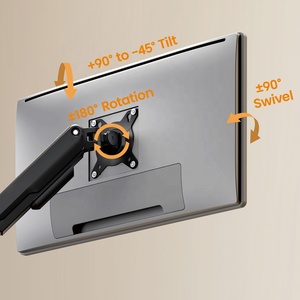 Support d'<span class=keywords><strong>écran</strong></span> d'<span class=keywords><strong>ordinateur</strong></span> réglable de 17 à 32 pouces, bras monté à ressort pour bureau, support mural à ressort mécanique pour moniteur PC - Product Image 2