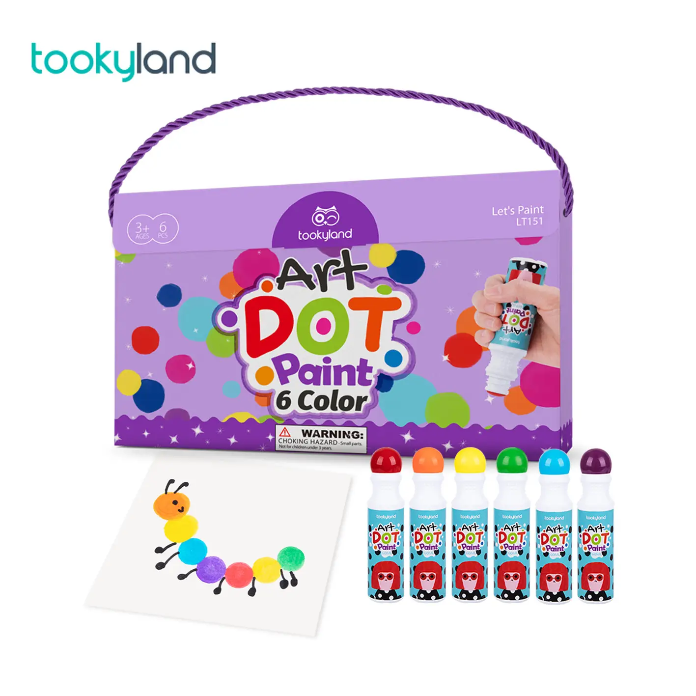 Washable Dot Painting Kids Art Drawing Paint Set Craft Toys For Child 6 Colors Marker Preschool Educational Toy