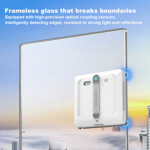 LIECTROUX S9 <span class=keywords><strong>Robot</strong></span> nettoyeur de vitres 6 directions Smart Spray-Aspiration 9000 Pa-Double rouleaux pour verre <span class=keywords><strong>sans</strong></span> cadre-Contrôle APP - Product Image 6