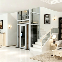 Ascenseur à traction pour maison et villa, à vibrations minimales, styles de portes personnalisables, technologie innovante, installation facile et rapide